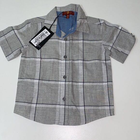 🔥7 For all marking boy kids shirts size 18M New - Picture 1 of 3
